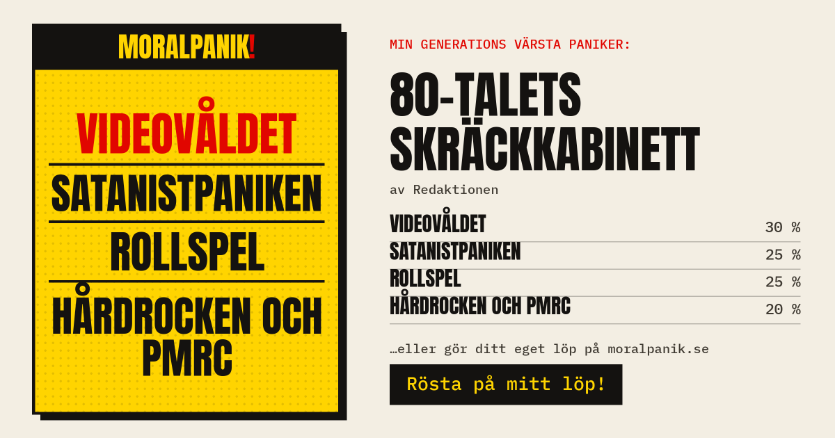 Delningsbild för 80-talets skräckkabinett